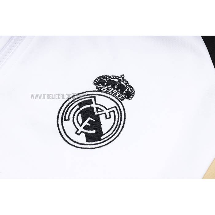 Tuta da Track de Felpa del Real Madrid Bambino 2023-2024 Blanco